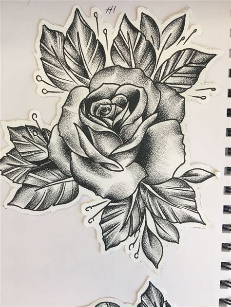Rose Drawing Tattoo Roses Drawing Tattoo Sketches Flower Drawing