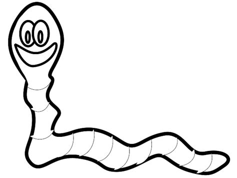 Worm Svg Clip Art Cartoon Outline Worm Transparent Png Svg Clipart