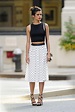 EXCLUSIVE: Sara Sampaio wears a polka dot skirt for a photoshoot in New ...