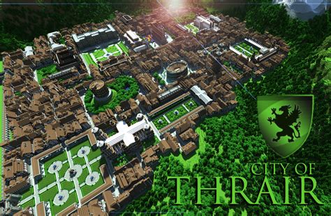 City Of Thrair Medieval Fantasy City With 500 Buildings Minecraft Map
