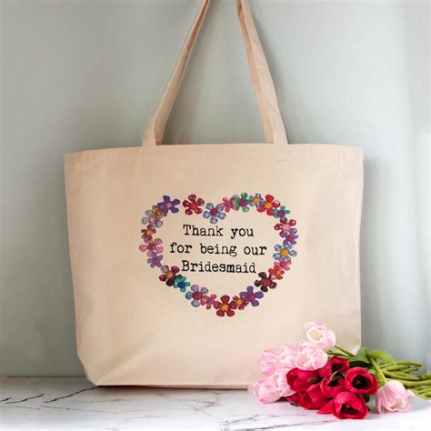 Personalised Wedding Party Tote Bag By Snapdragon