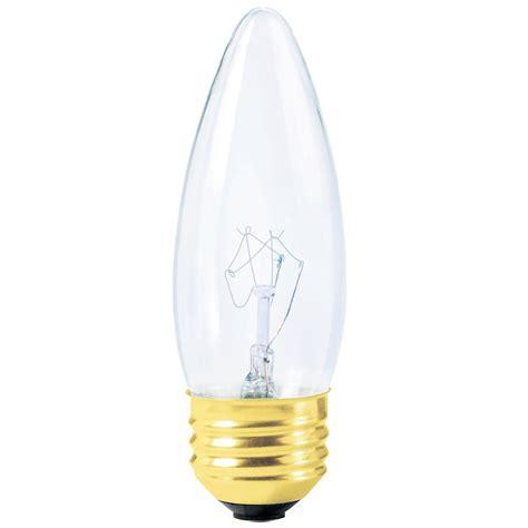 Low Voltage 12v E26 Medium Base Incandescent Clear Torpedo Light Bulb