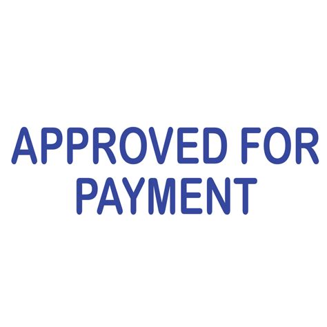 Approved For Payment Stamp