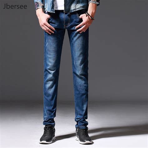 Buy Men Jeans Casual Spring Autumn Straight Leg Slim