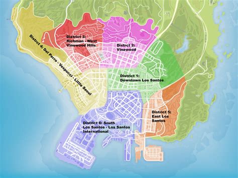 Los Santos City Map Gta 5