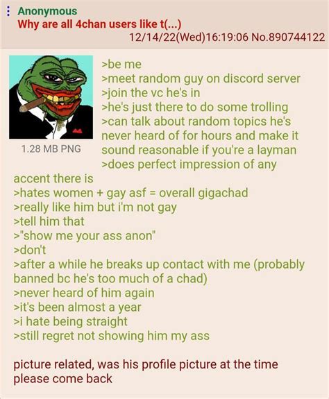 Anon Meets A Guy On Discord R Greentext Greentext Stories Know Your Meme