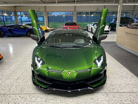 Lamborghini Aventador Coupe Svj Special Green Luxury Cars Hamburg