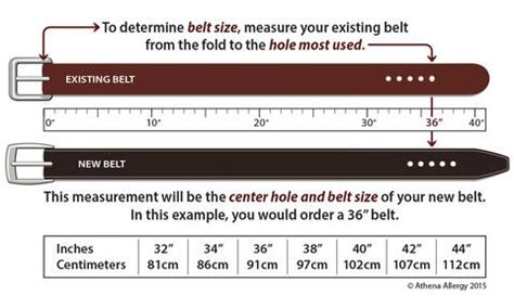 Take your tape measure and measure from where the buckle meets the leather (do not include buckle length in measurement) to the hole you are currently wearing your belt in and make a note of how many inches to the hole: How to Measure for a NoNickel Belt | Custom leather belts ...