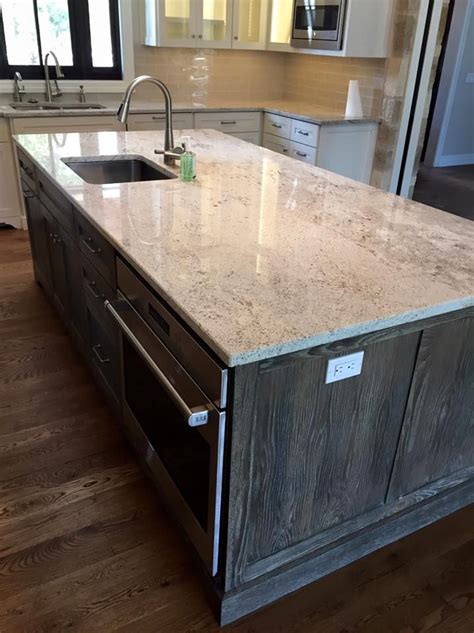 This has a very natural appeal, as you can. Our Work | River white granite kitchen, Granite kitchen ...