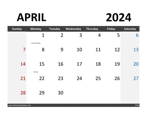 Blank April 2024 Calendar Free Printable Monthly Calendar