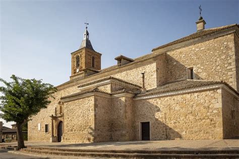 Church Of Our Lady Of The Assumption In Villa De Don Fadrique Stock