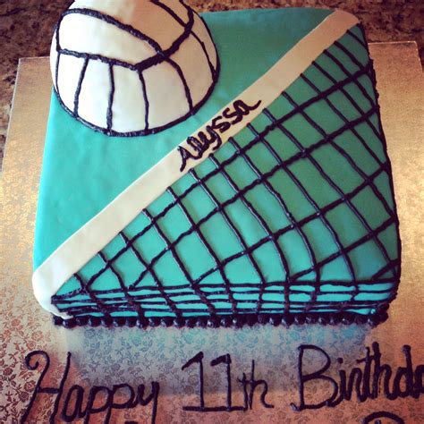 Vollyball Cake Can I Have It For My 11th B Day Volleyball Cakes
