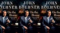 John Boehner Sips Wine in Book Cover for Memoir, On the House