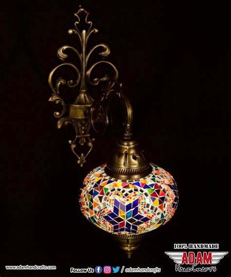 Swan Neck Mosaic Table Lamp Multi Color Model 3 Large Mosaic