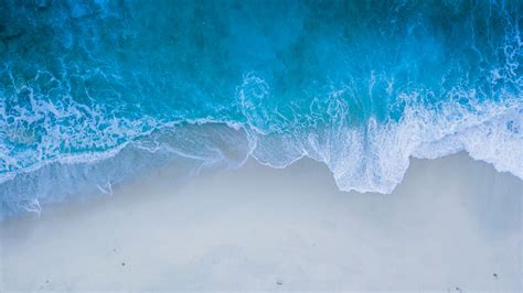 Download Wallpaper 3840x2160 Ocean Surf Sand Wave Foam