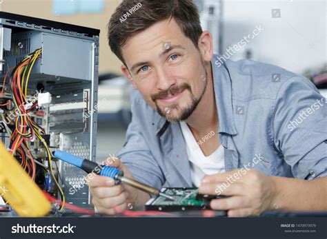 Technician Repairing Pc Stock Photo 1470973979 Shutterstock