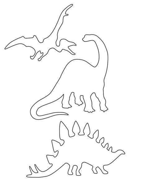 Printable Dinosaur Stencil Dinosaur Stencil Dinosaur Printables