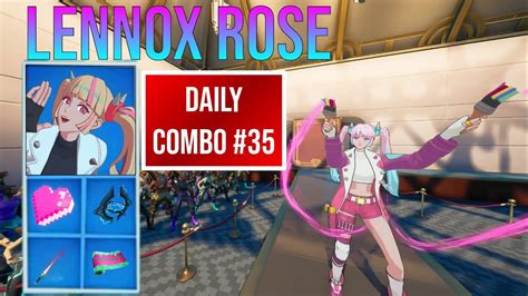 Daily Combos 35 Lennox Rose Fortnite Battle Royale Youtube