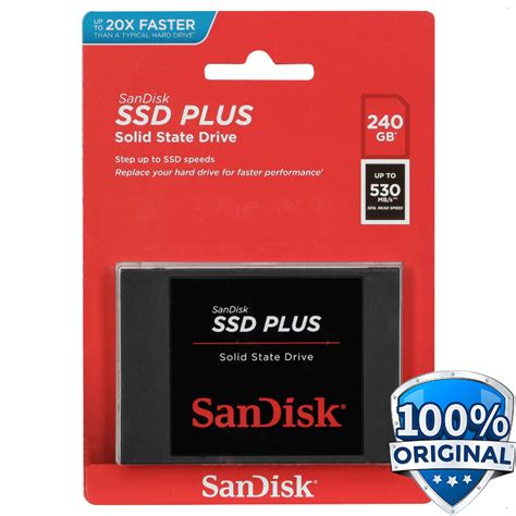 Sandisk Ssd Plus 240gb Sata Sdssda 240g Black