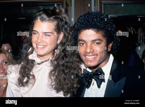 Michael Jackson And Brooke Shields At The 53rd Annual Academy Awards
