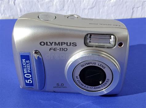 Olympus Fe 110 Vintage Digital Camera Editorial Image Image Of