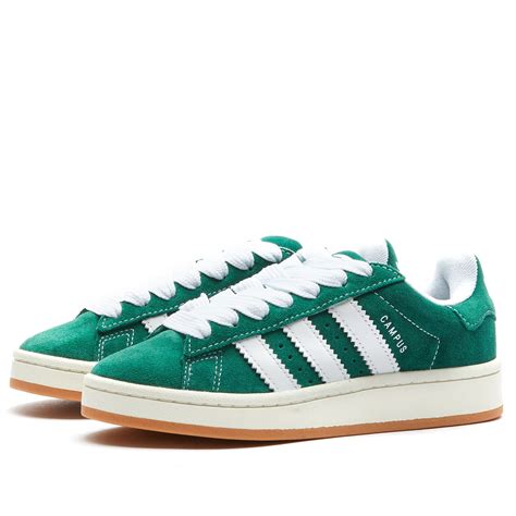 Adidas Campus 00s Dark Green And Off White End