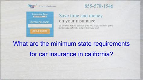 Minimum car insurance is the minimum amount of coverage you'll need to drive legally in your state. What are the minimum state requirements for car insurance in california? | Life insurance policy ...