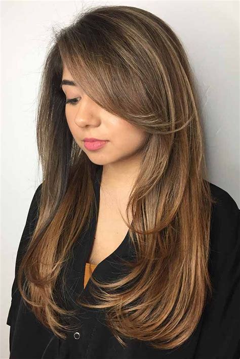 35 easy styling and cute side bangs layered hair with bangs medium hair