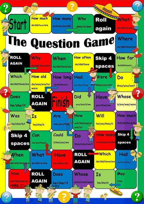 Question Formation Boardgame | Speaking games, This or that questions ...