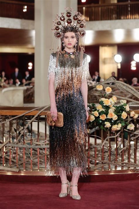 Dolce And Gabbana Haute Couture Spring 2018 Look 26 Short Dress