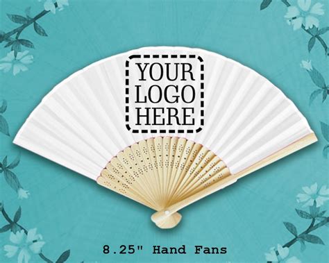 35 Personalized Silk Fans With Front Print Wedding Fans Etsy