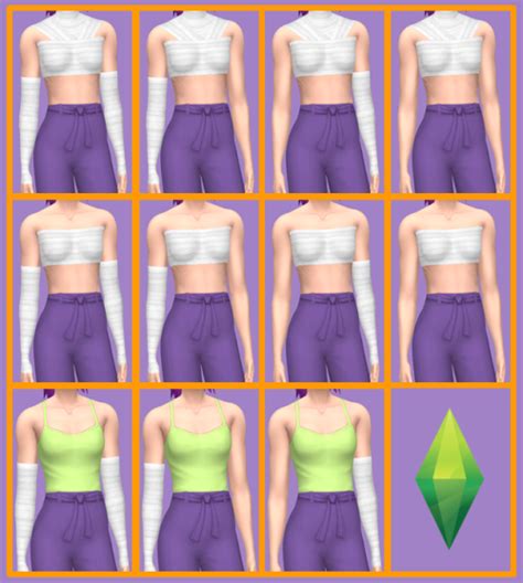 Lucky Bandages By Voldesims Sims 4 Challenges Sims 4 Clothing Sims Mods