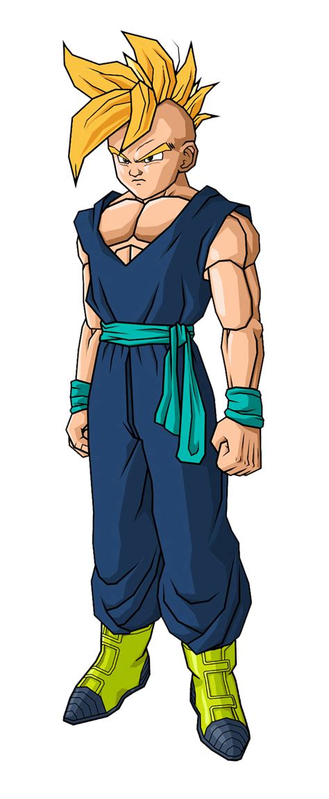 He also sports a mohawk on an otherwise shaved head. Uub SSJ1 by DBZArtist94 on DeviantArt