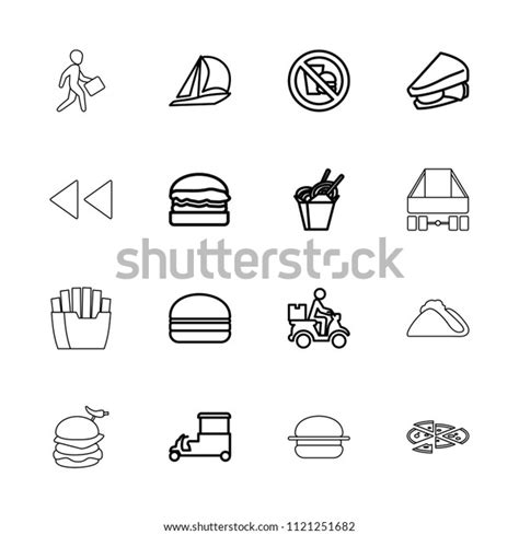 Fast Icon Collection 16 Fast Outline Stock Vector Royalty Free
