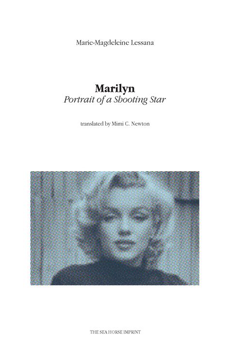 Marilyn Portrait Of A Shooting Star Paperback Marie Magdeleine