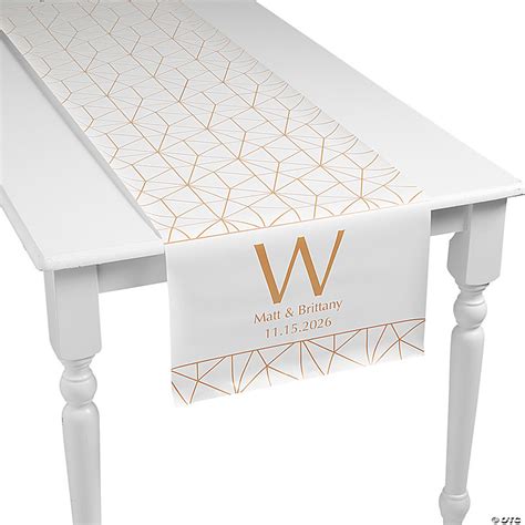 Personalized Geometric Table Runner Oriental Trading