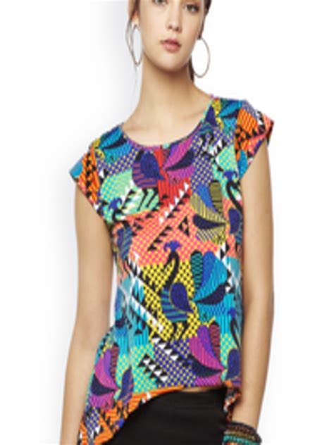Buy Global Desi Multicoloured Printed Top Tops For Women 1070907 Myntra