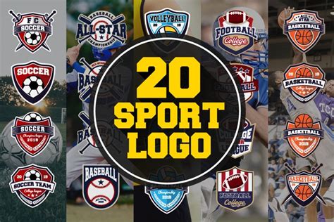 20 Sport Team Logos Template 76206