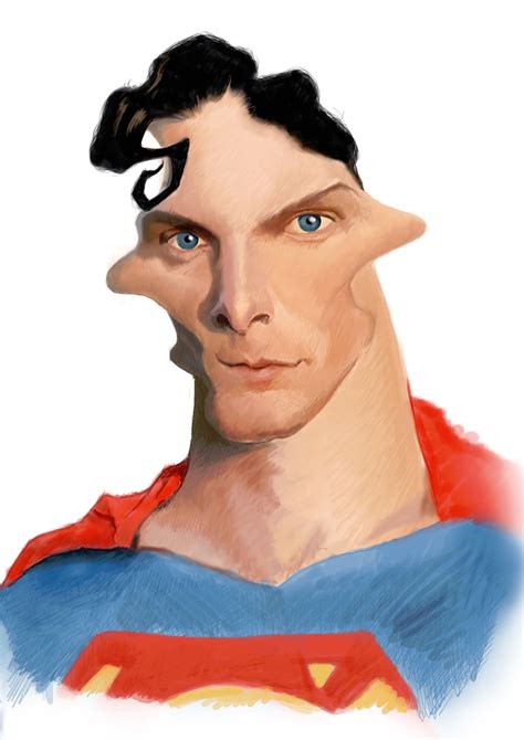 Steve Roberts Caricatures Superman Caricature For Wittygraphy
