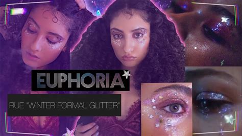 Rue Winter Formal Glitter Make Up Look Euphoria Finale