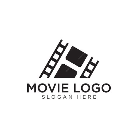 Premium Vector Movie Black Logo Design Premium