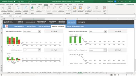 Planilha De Controle Financeiro Completo Em Excel Planilhas Prontas