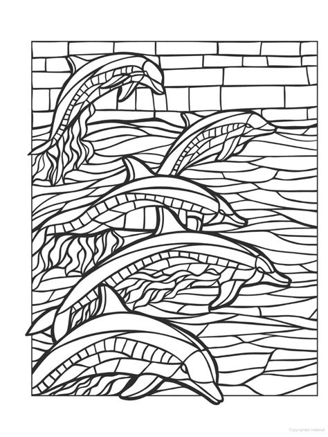 Printable Mosaic Coloring Pages