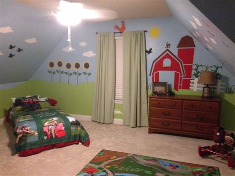 Farm Theme Boys Bedroom Cool Kids Bedrooms Farm Bedroom Bedroom Themes