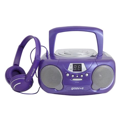 New Groov E Boombox Portable Cd Player With Radio And Headphone Jack