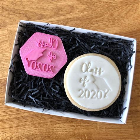 Class Of 2020 Cookie Stamp Fondant Stamp Graduation Cookie Etsy