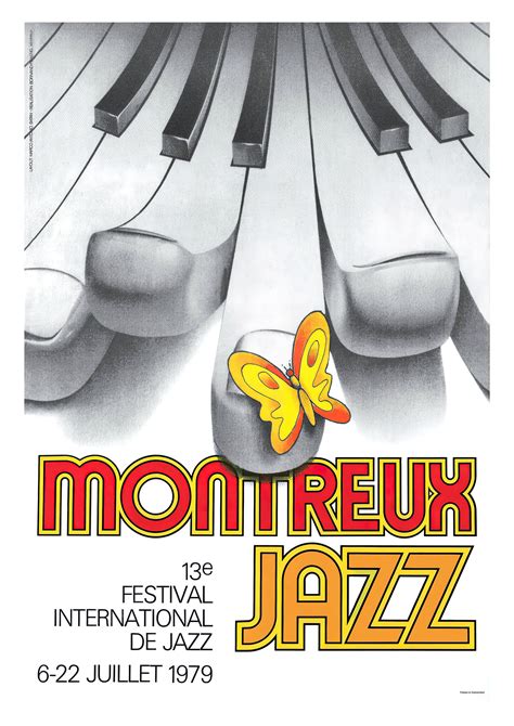 Montreux Jazz Festival 79 Jazz Music Poster Vintage Festival Poster