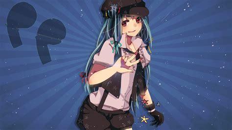 Fondos De Pantalla Ilustración Anime Azul Vocaloid Hatsune Miku