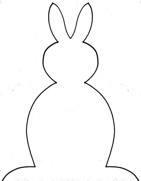 Easter Bunny Stencils Clipart Best