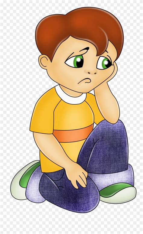 Vector Library Self Image Preposition Sadness Clip Sad Boy Clipart